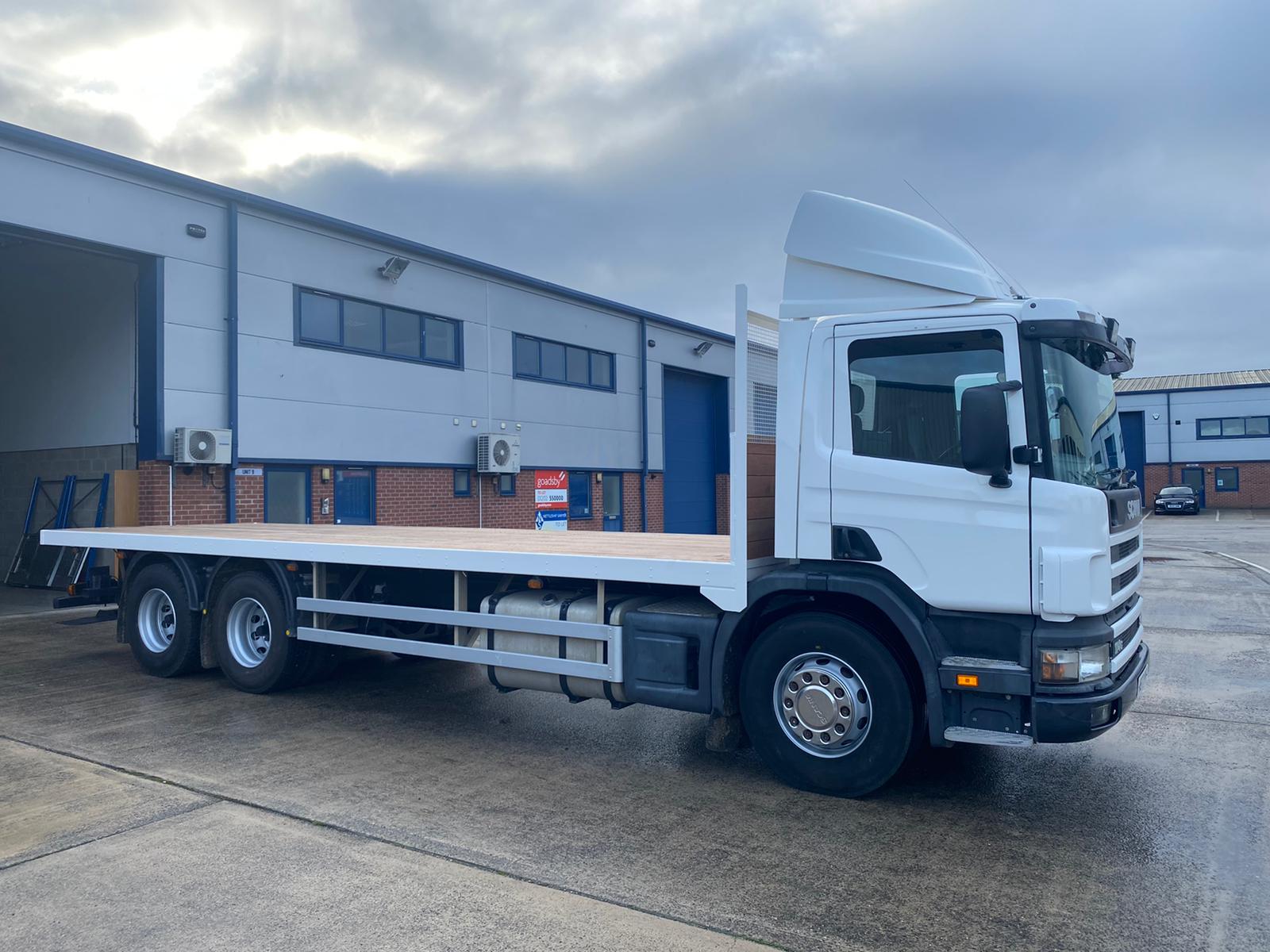 SCANIA  LORRY FLAT BED 114G 340 6X4 26T  for sale