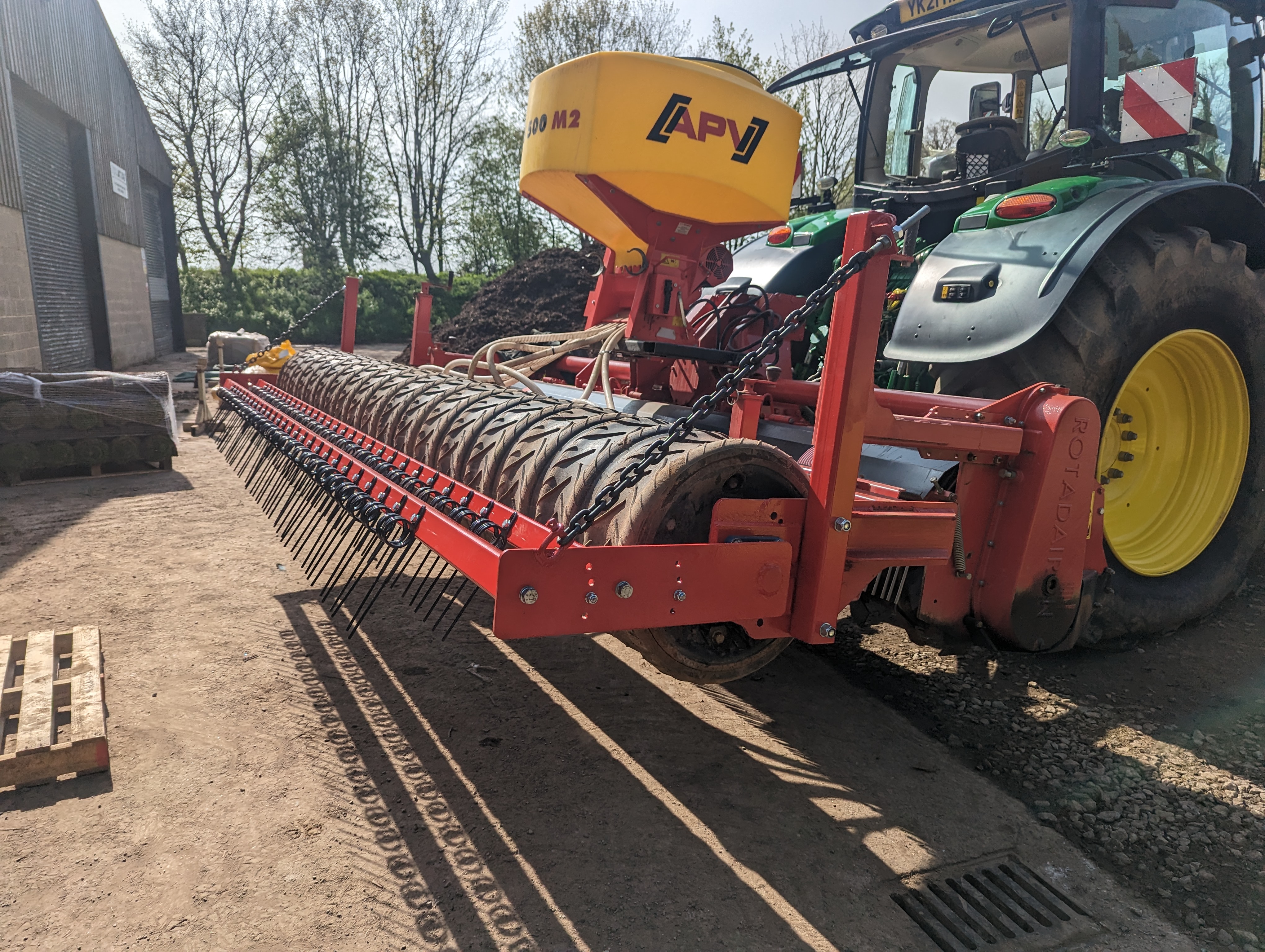 Rotadairon RX370 with APV Air Seeder for sale Rotadairon RX370 with APV Air Seeder for sale