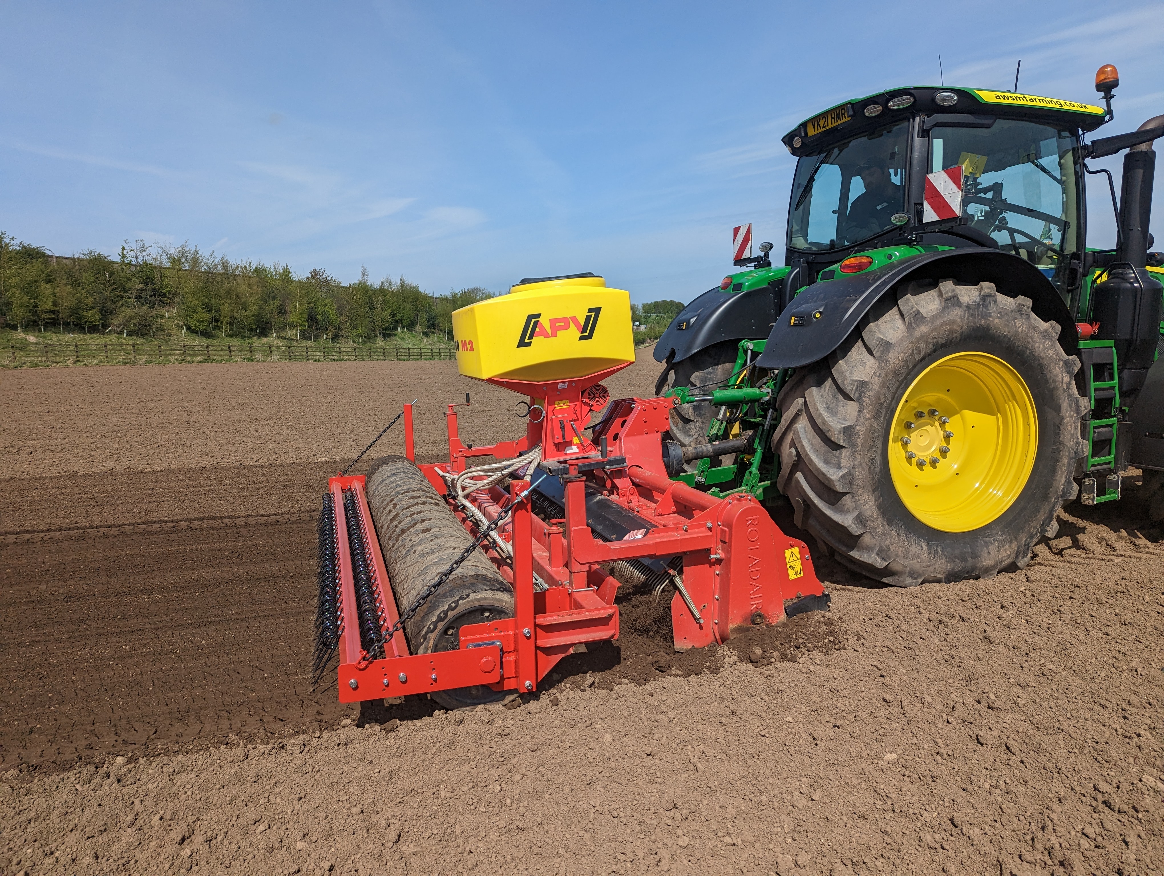 Rotadairon RX370 with APV Air Seeder for sale Rotadairon RX370 with APV Air Seeder for sale