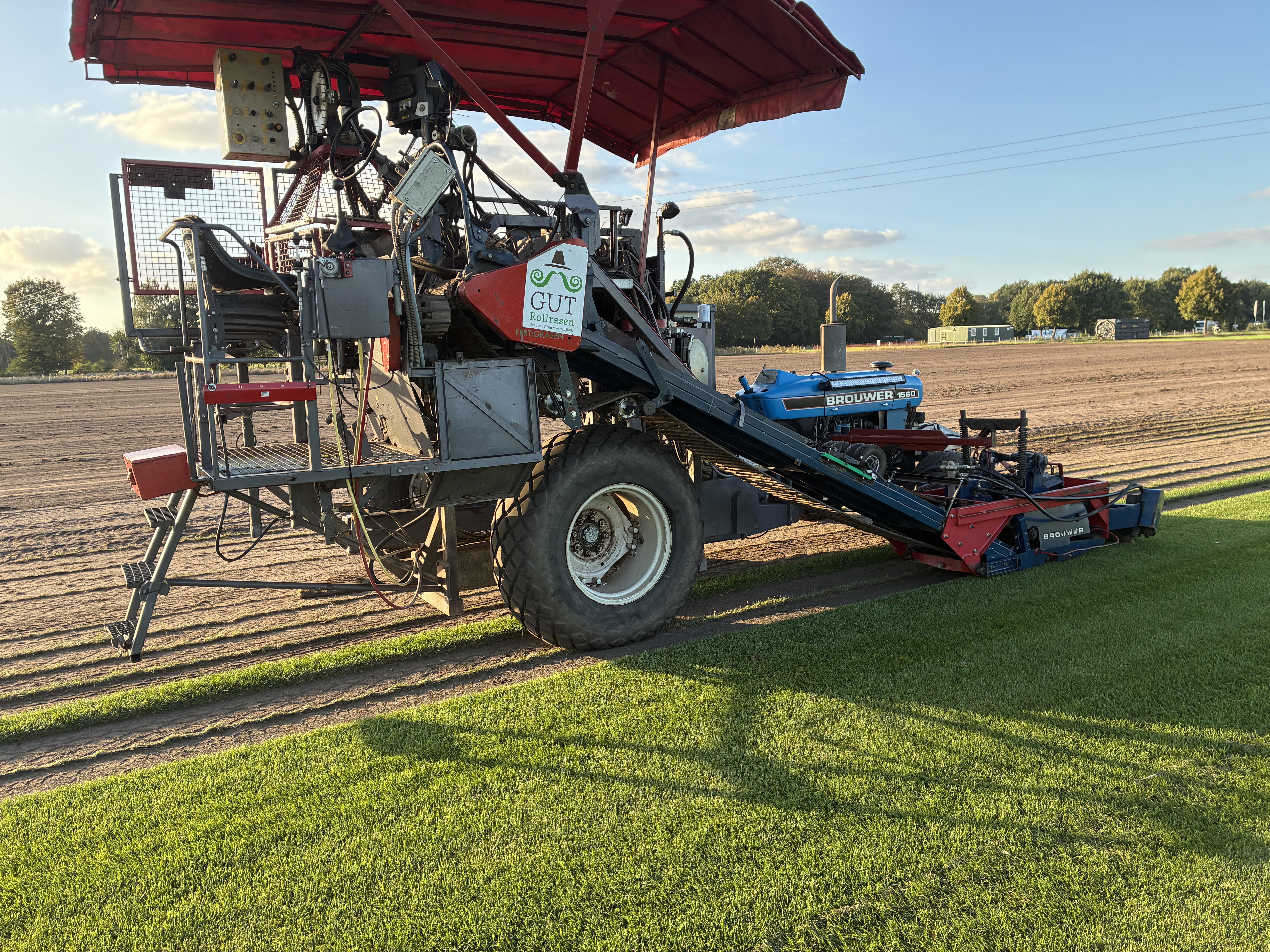 Hytek Autostacker with Brouwer 1560 Peeling unit for sale Hytek Autostacker with Brouwer 1560 Peeling unit for sale