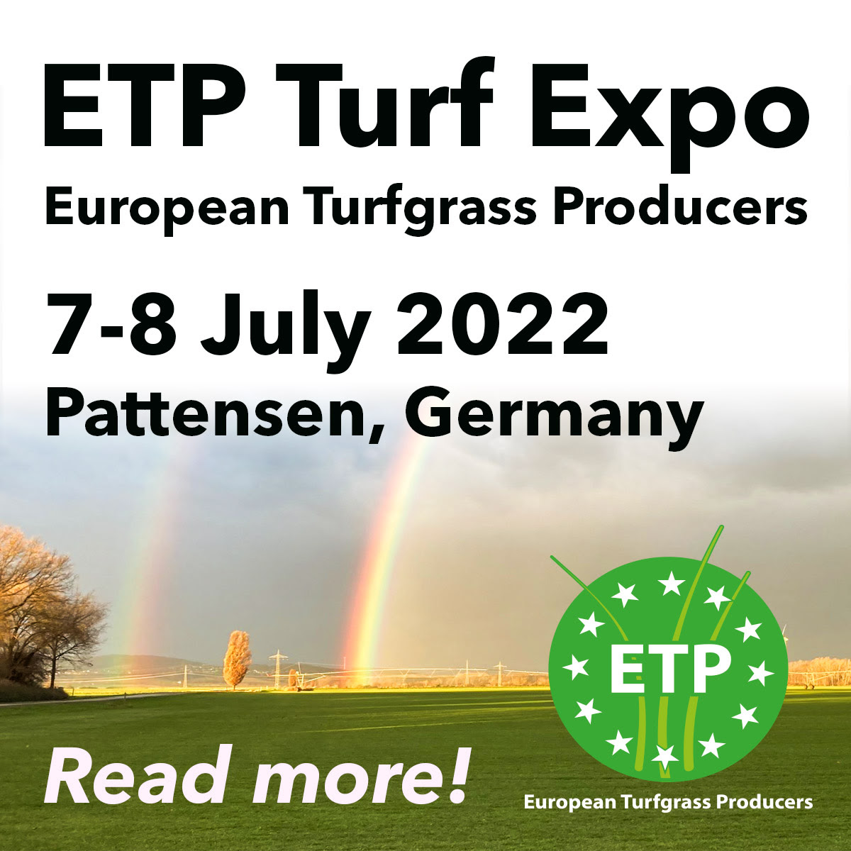 Countdown to ETP Turf Expo, Germany for sale